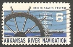 Sellos de America - Estados Unidos -  861 - Navegación por el río Arkansas