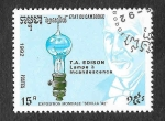 Sellos de Asia - Camboya -  1219 - Thomas Alva Edison