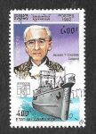 Stamps Cambodia -  1239 - Jacques-Yves Cousteau