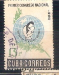 Stamps : America : Cuba :  RESERVADO CHALS Congreso Nacional de mujeres