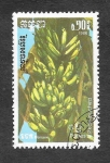 Stamps Cambodia -  728 - Plátanos