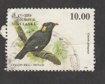Stamps Sri Lanka -  Ave Gracula ptilogenys
