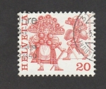 Stamps Switzerland -  Trajes típicos