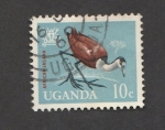 Stamps : Africa : Uganda :  Ave africana Jacana
