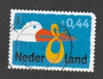 Sellos de Europa - Holanda -  Cigüeña