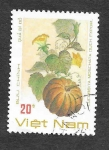 Sellos de Asia - Vietnam -  1904 - Frutas y Verduras