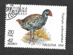 Stamps : Africa : Madagascar :  1033 - Swamphen de Cabeza Gris