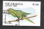 Stamps : America : Nicaragua :  1127 - Perico Frentirojo