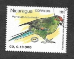 Stamps Nicaragua -  1815 - Perico Frentirojo