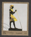 Sellos de Asia - Emiratos �rabes Unidos -  Estatua de Tutankhamen