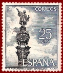 Stamps Spain -  Edifil 1643 Monumento a Colón 0,25