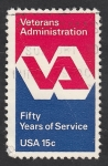 Stamps United States -  1285 - 50 Anivº de la Administración de Veteranos