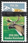 Stamps United States -  1508 - 25 Anivº del estado de Alaska en la Unión