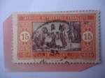 Stamps Senegal -  Mercado Indígena- África Occidental francesa.