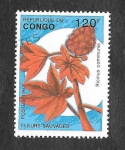 Sellos del Mundo : Africa : Rep�blica_del_Congo : 1018 - Flores Salvajes