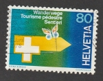 Stamps Switzerland -  Turismo peatonal por senderos