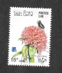Sellos de Asia - Laos -  872 - Flores