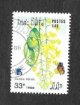 Sellos de Asia - Laos -  873 - Flores
