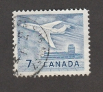 Stamps Canada -  Avión despegando
