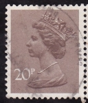 Stamps : Europe : United_Kingdom :  BÁSICOS -Isabel ll