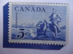 Stamps Canada -  La Lérendrye, estatua - Pierre Gaultier de Verenner (1685-1749)- Francocanadiense, Militar y Comerci