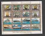 Stamps United Arab Emirates -  Buque mercante con 4 chimeneas