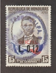 Stamps Honduras -  Aniversario nacimiento de A. Lincoln