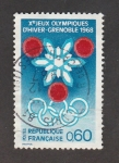 Stamps France -  Juegs Olímpicos de invierno. Grenoble