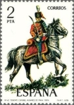 Stamps Spain -  2452 - Uniformes militares -Teniente Coronel de Húsares de Pavía 1909