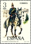 Stamps Spain -  2453 - Uniformes militares - Teniente de Artillería Rodada 1912