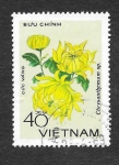 Sellos del Mundo : Asia : Vietnam : 967 - Crisantemo Amarillo