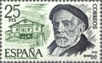 Stamps Spain -  2458 - Personajes españoles - Pío Baroja (1872-1956)