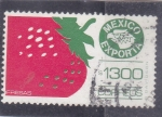 Sellos de America - México -  MEXICO EXPORTA- FRESAS