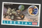Stamps Liberia -  Modulo Apollo 17