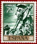Stamps : Europe : Spain :  Edifil 1712 Cristo dicta reglas (Sert) 0,70
