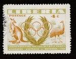 Sellos de Africa - Liberia -  Conmemorando los Juegos Olímpicos de Melbourne de 1956