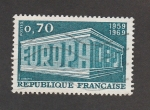 Stamps France -  Aniv. de la UE 1959-1969