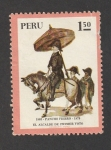 Stamps Peru -  Pancho Fierro