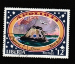 Sellos de Africa - Liberia -  Cápsula Apollo 14