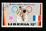 Stamps Liberia -  Juegos olímpicos Münich 72