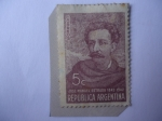 Stamps Argentina -  José Manuel Estrada (1842-1942) - Serie: Escritores Argentinos - Centenario de su Nacimiento