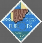 Stamps Spain -  2476 - Adhesión de España al Consejo de Europa