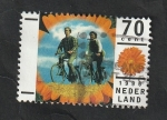 Stamps Netherlands -  1545 - Vacaciones, paseando en bici