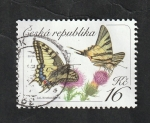 Sellos de Europa - Rep�blica Checa -  800 - Mariposas