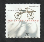 Stamps Germany -  3105 - Bicentenario de la creación de la bicicleta por Karl Drais