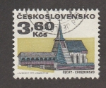 Sellos de Europa - Checoslovaquia -  Iglesia en Chrudimsko