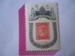 Sellos de America - Canad -  Victoria,1862-1962-Sello (Vancouver) dentro de otro Sello-Centenario de la Incorporación de la ciuda