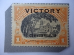 Stamps Philippines -  Commonwealth, Unidad de Naciones- Iglesia Nuestra Señoradel Monte Carmelo (Mololos) - Barasoain Chur