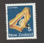 Stamps New Zealand -  Cornalina, mineral