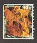 Stamps New Zealand -  Cueva caliza Waitomo